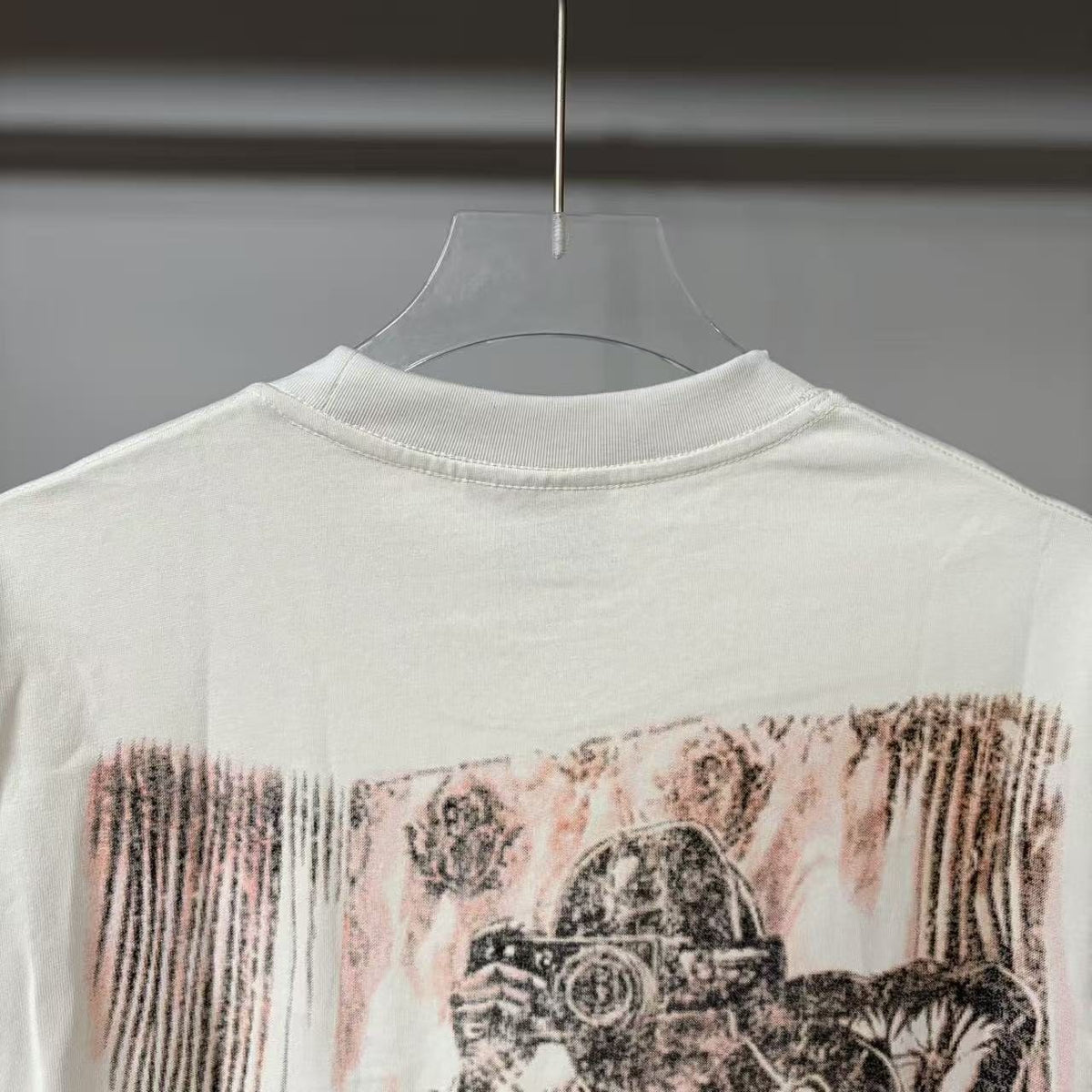 TRIPLE SEVENS Cream Front & Back Graphic T-Shirt ¡ª detail