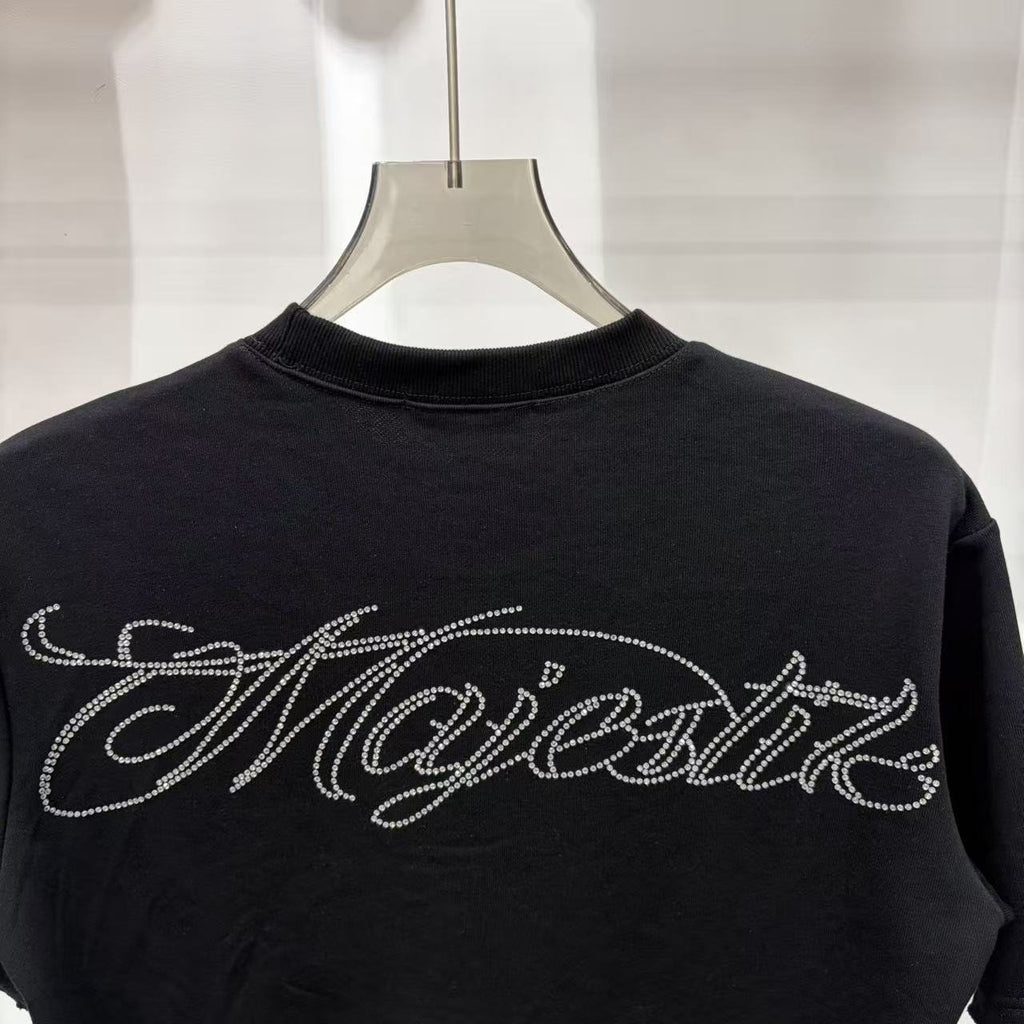 MAJESTIK Eagle Script Graphic Short-Sleeve T-Shirt ¡ª detail