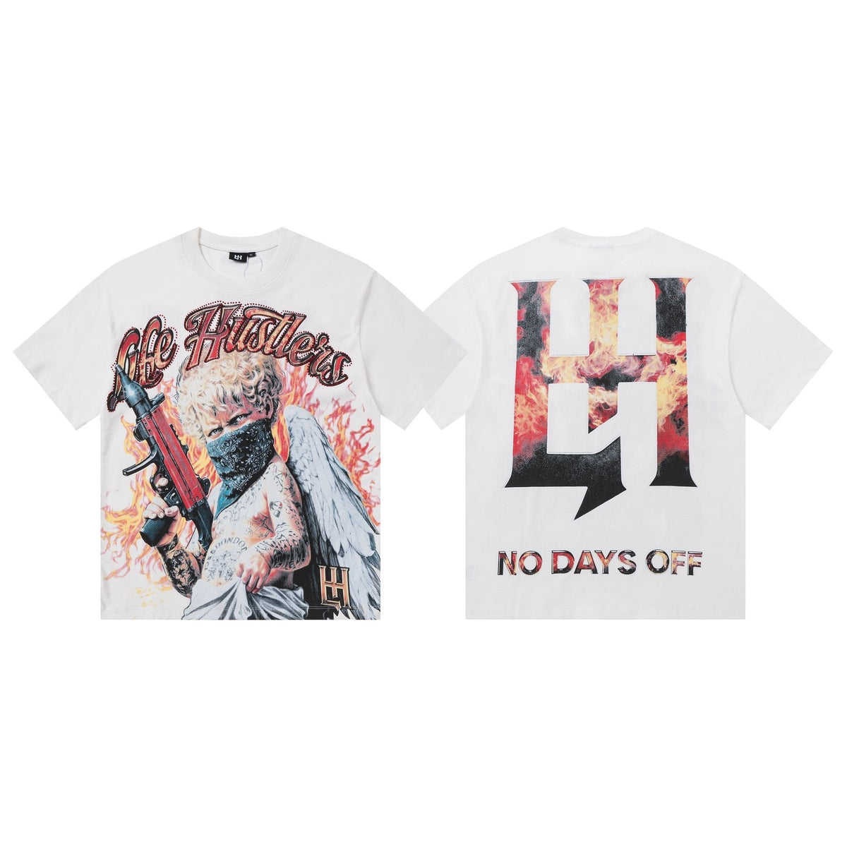Life Hustlere No Days Off Graphic T-Shirt ¡ª front