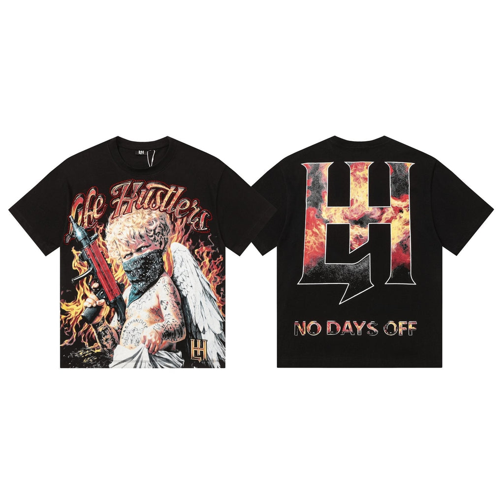 Life Hustlere No Days Off Graphic T-Shirt ¡ª front