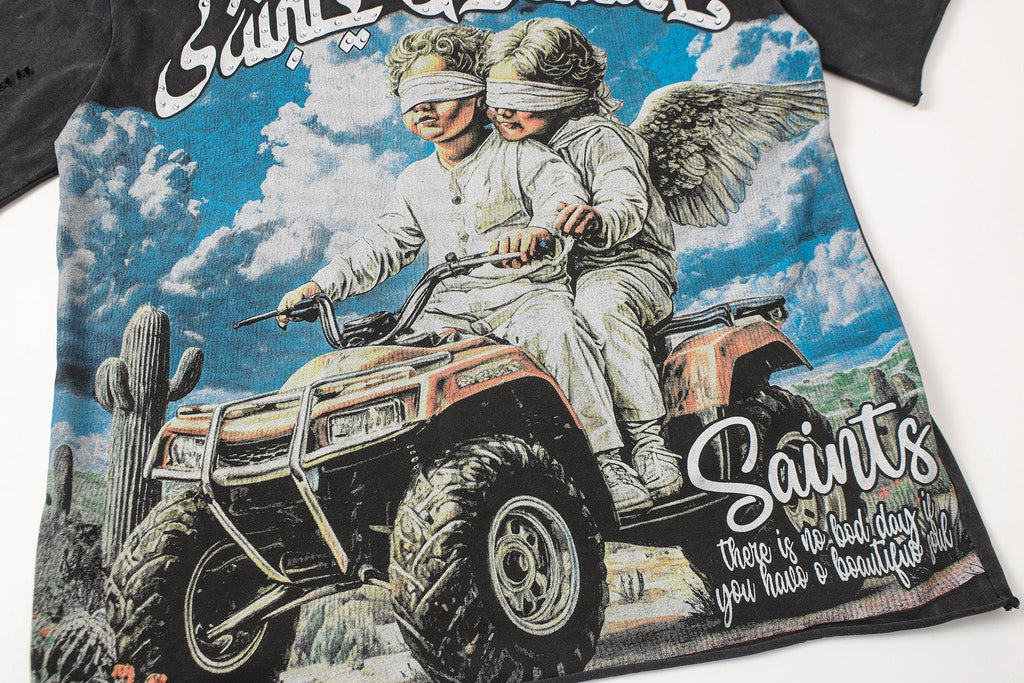 SAINT Desires Angel ATV Graphic T-Shirt ¡ª detail