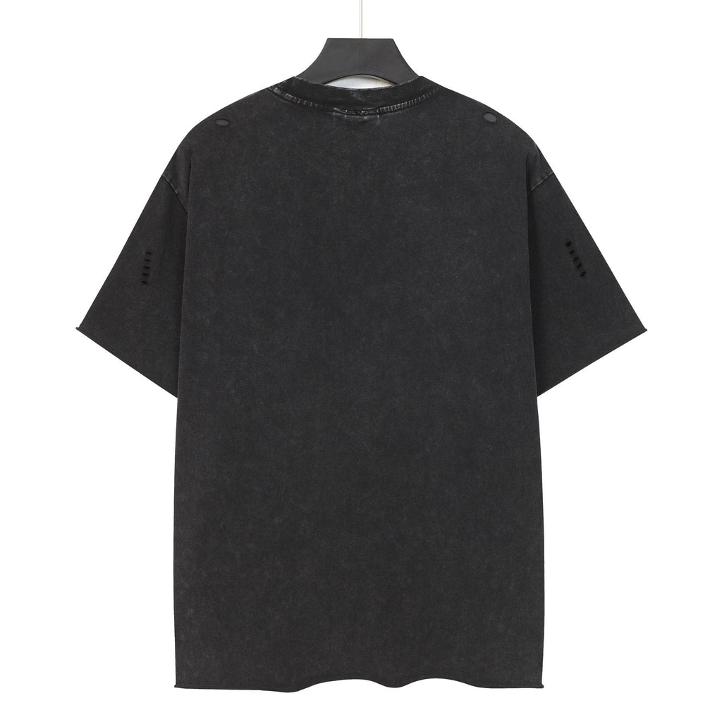 SAINT Angel Graphic Washed Black T-Shirt ¡ª back