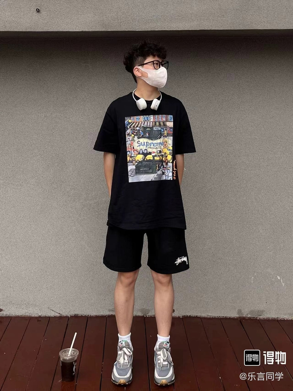 Supreme Manhattan City Graphic T-Shirt ¡ª model