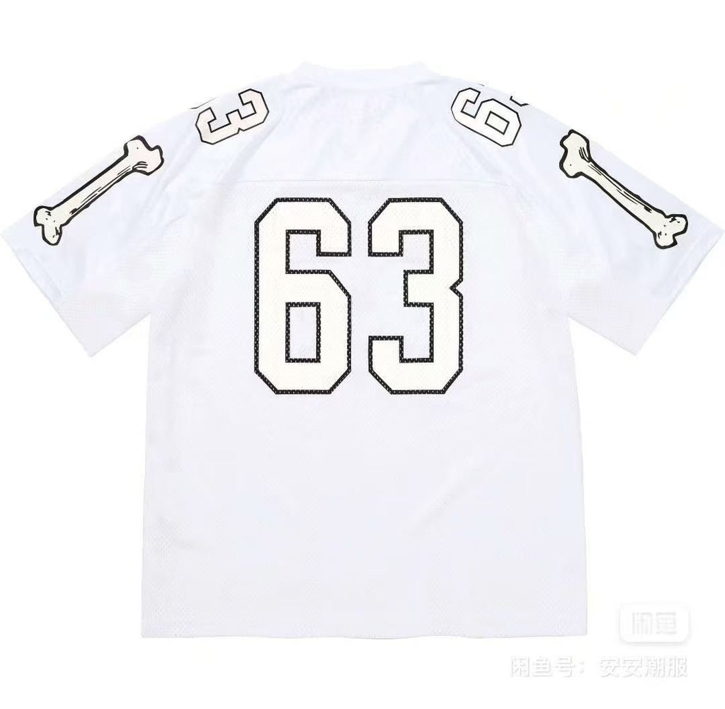 Supreme Bone Sleeve Number Football Jersey T-Shirt ¡ª back