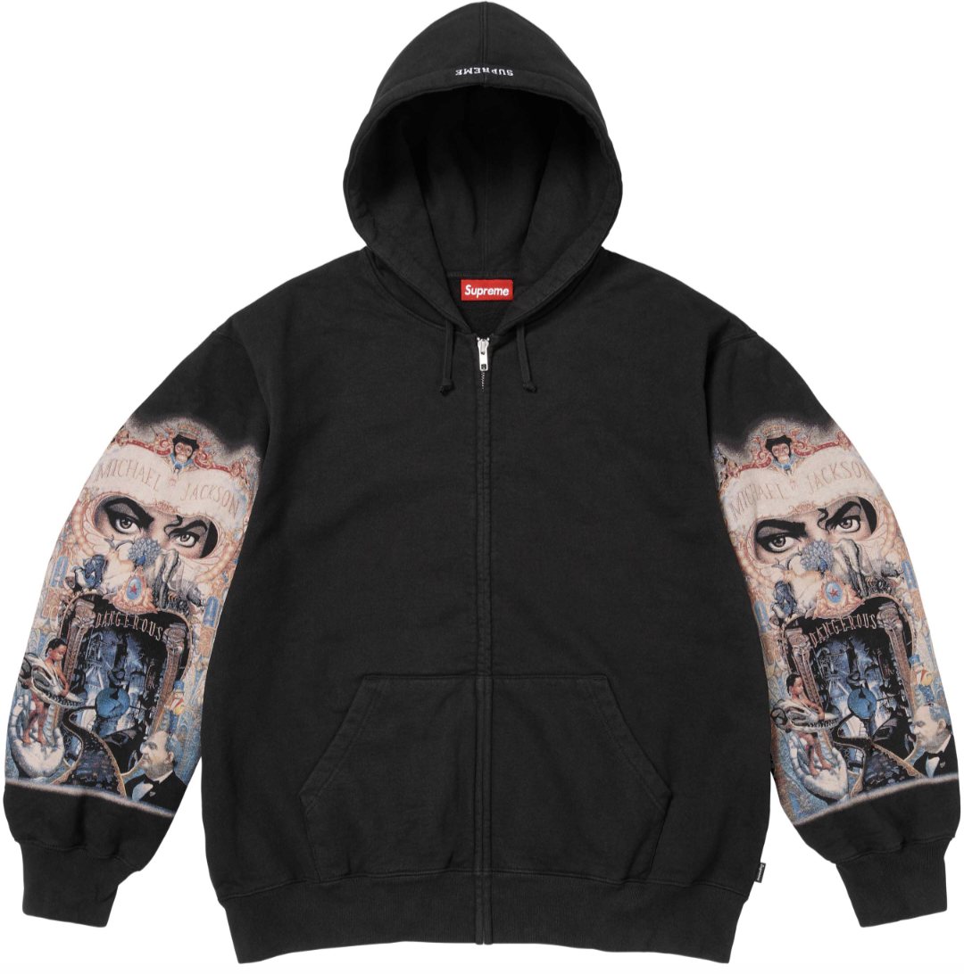 Supreme Graphic Sleeve Zip Hoodie ¡ª front