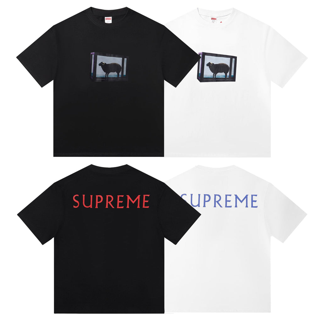Supreme Sheep Graphic Short-Sleeve T-Shirt ¡ª comparison