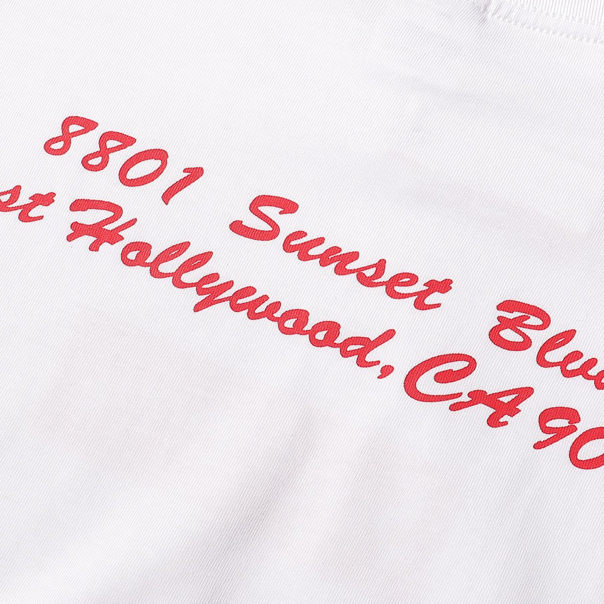 Supreme Address Back Graphic T-Shirt ¡ª fabric_closeup