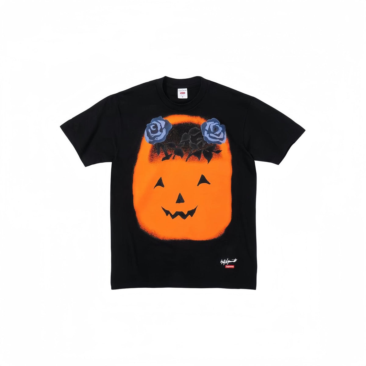 Supreme Pumpkin Face & Blue Rose Graphic T-Shirt ¡ª hero
