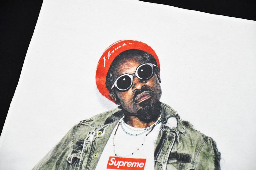 Supreme Andr¨¦ 3000 Portrait Graphic T-Shirt ¡ª detail