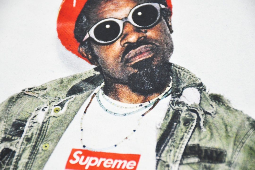 Supreme Andr¨¦ 3000 Portrait Graphic T-Shirt ¡ª detail