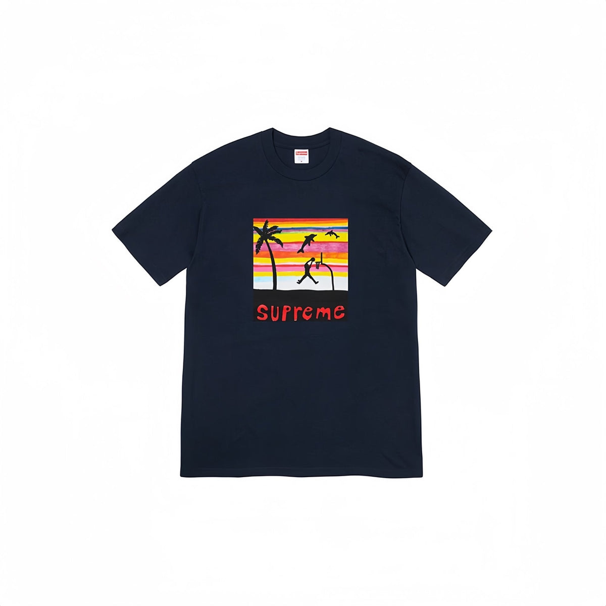 Supreme Spiral Sunset Palm Graphic T-Shirt ¡ª hero