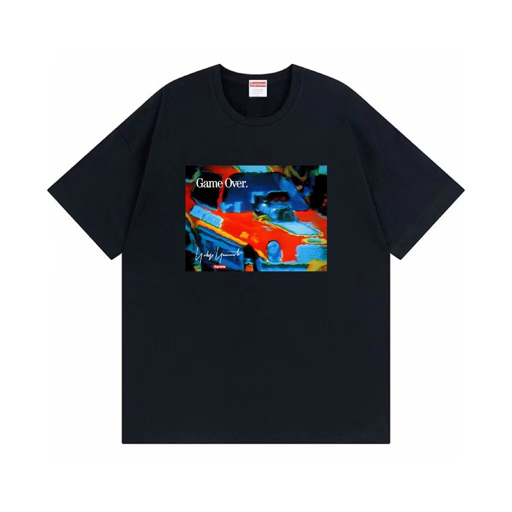 Supreme Game Over Car Graphic T-Shirt ¡ª hero
