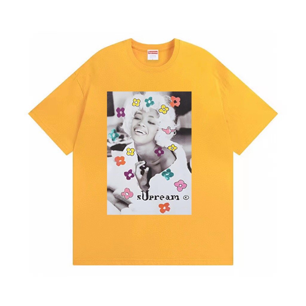 Supreme Naomi Portrait Floral Graphic T-Shirt ¡ª front