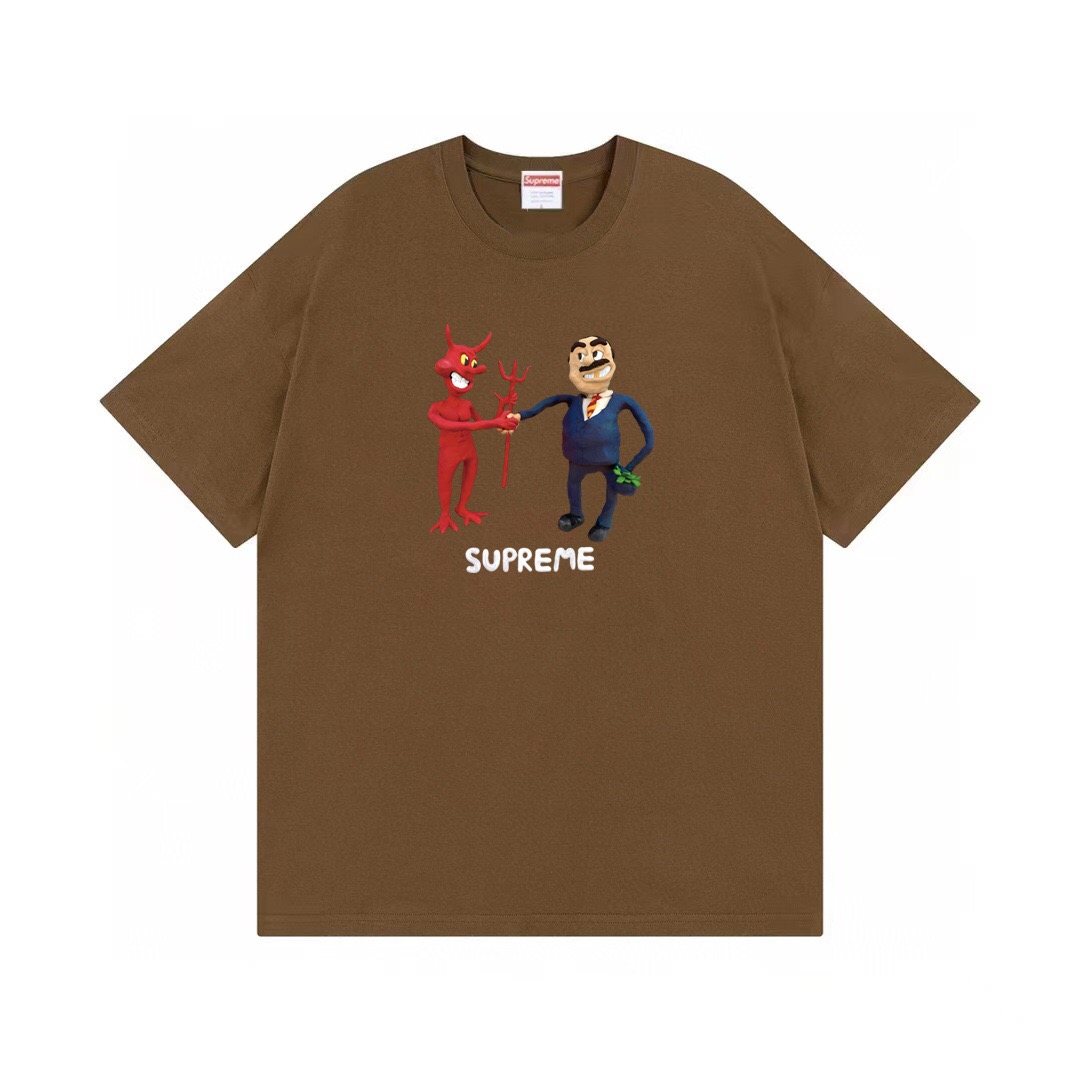 Supreme Business Devil Graphic T-Shirt ¡ª front