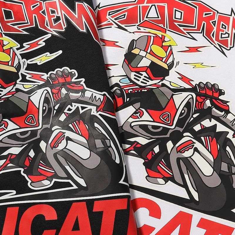 Supreme Ducati Racing Graphic T-Shirt ¡ª fabric_closeup