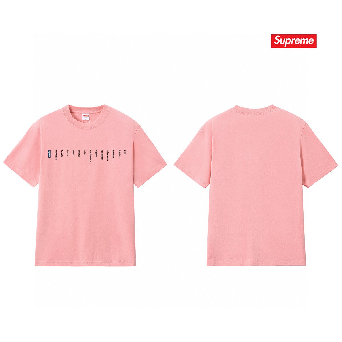 Supreme Location Graphic Short-Sleeve T-Shirt ¡ª front