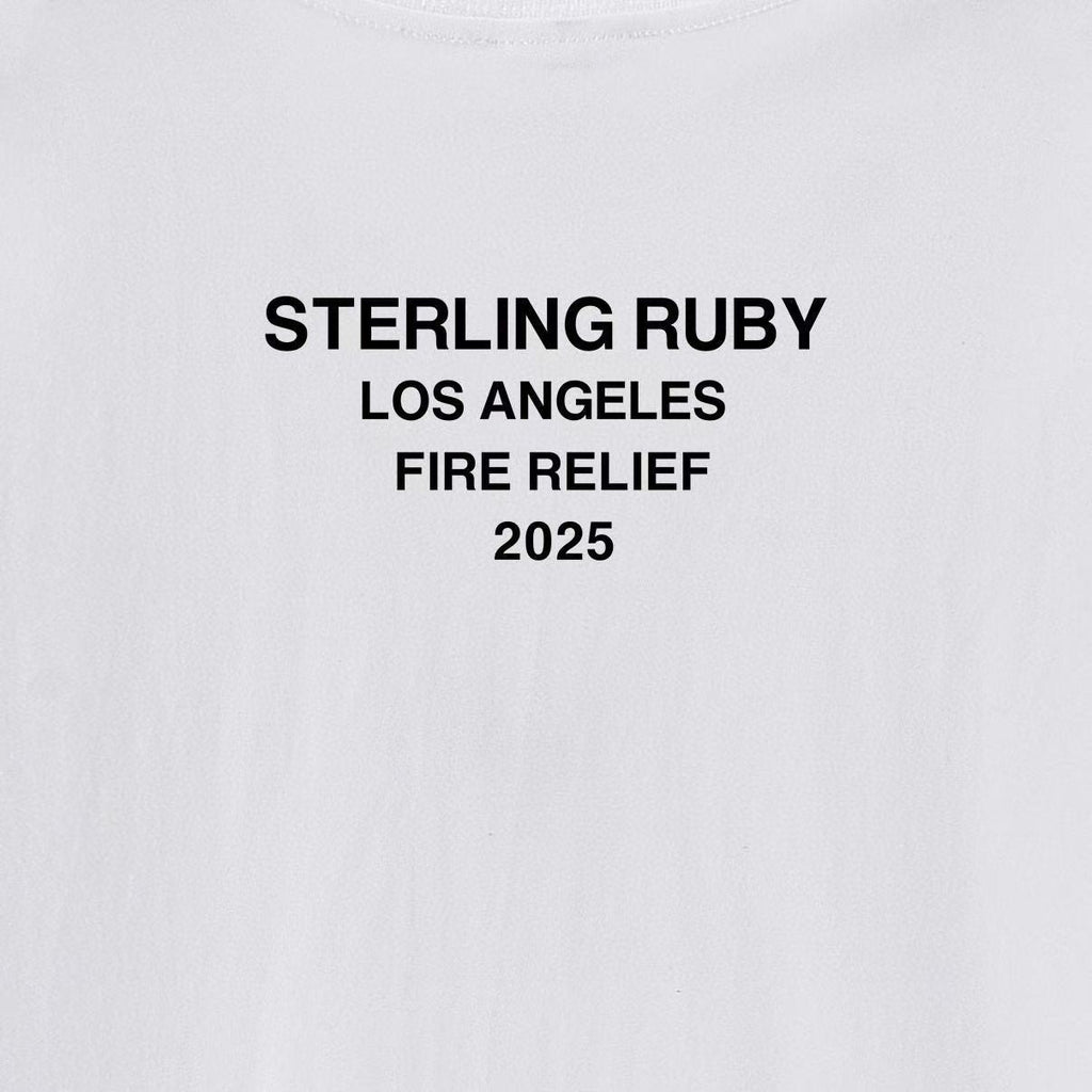 Supreme Los Angeles Wildfire Relief Box Graphic T-Shirt ¡ª detail