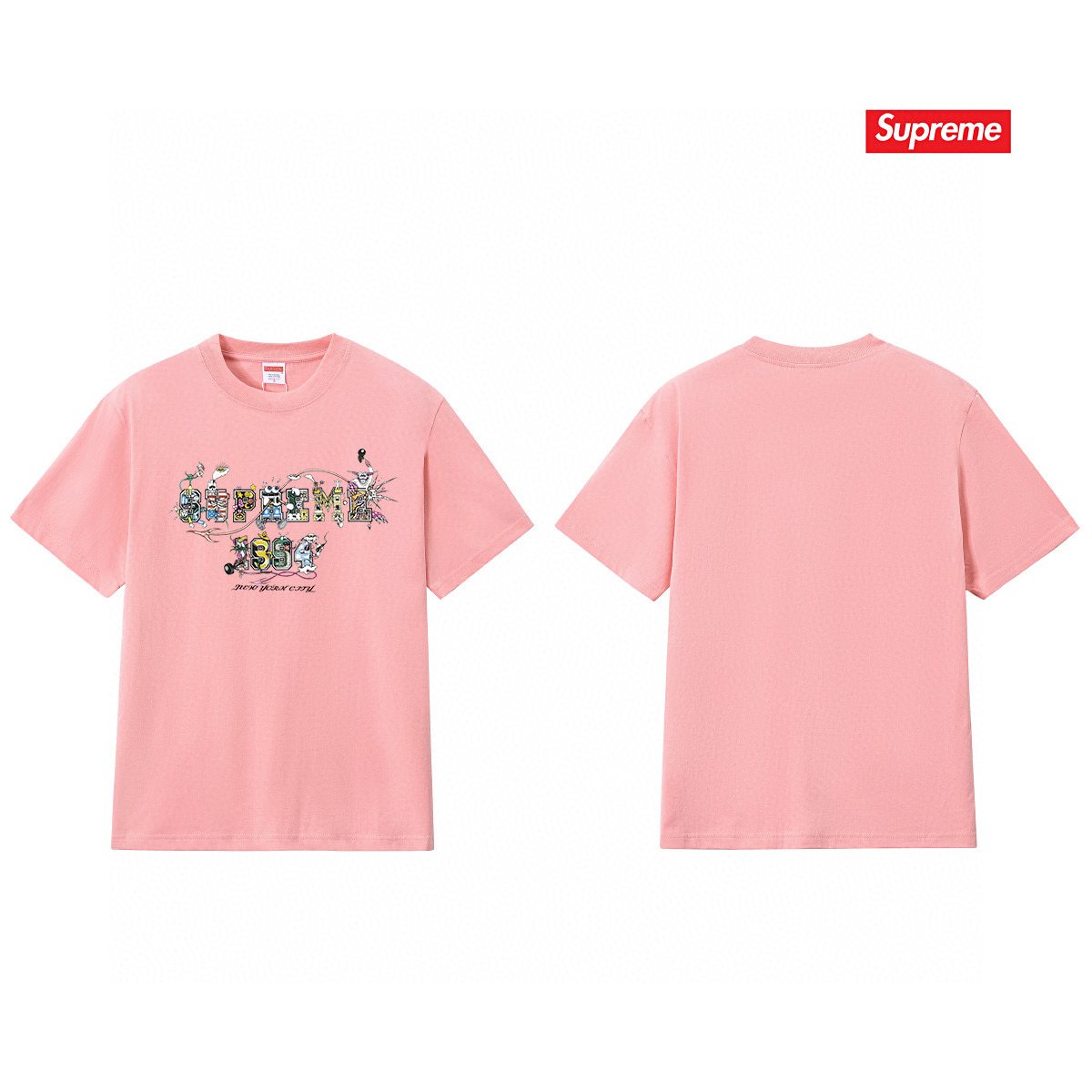 Supreme Cartoon Letter Graphic T-Shirt ¡ª back