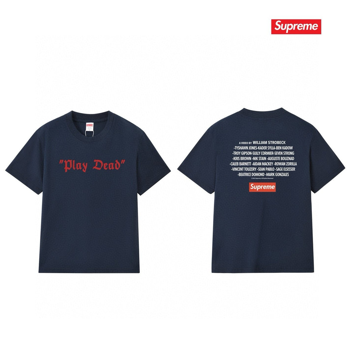 Supreme Play Dead Graphic Short-Sleeve T-Shirt ¡ª comparison