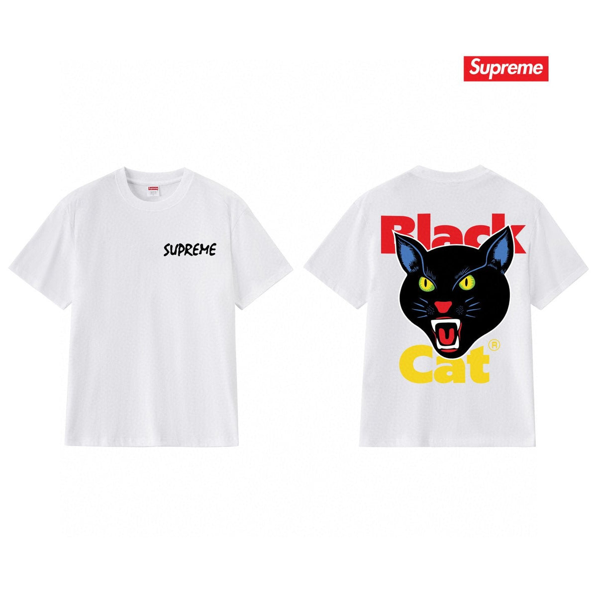 Supreme Cat Head Graphic Short-Sleeve T-Shirt ¡ª hero
