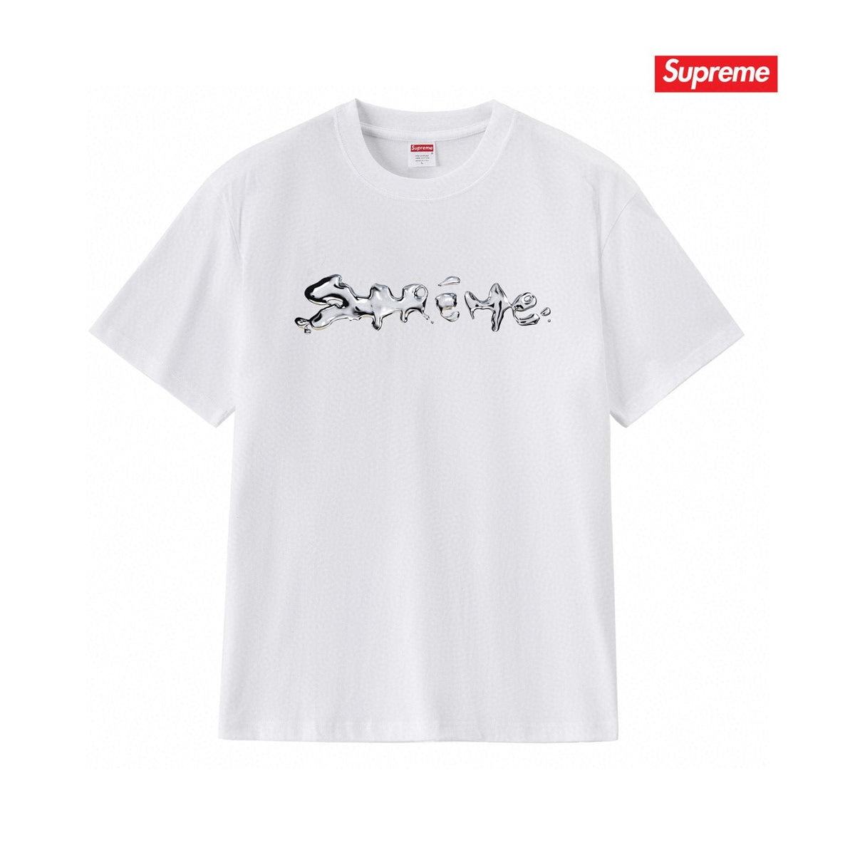 Supreme Chrome Wordmark Short-Sleeve T-Shirt ¡ª front