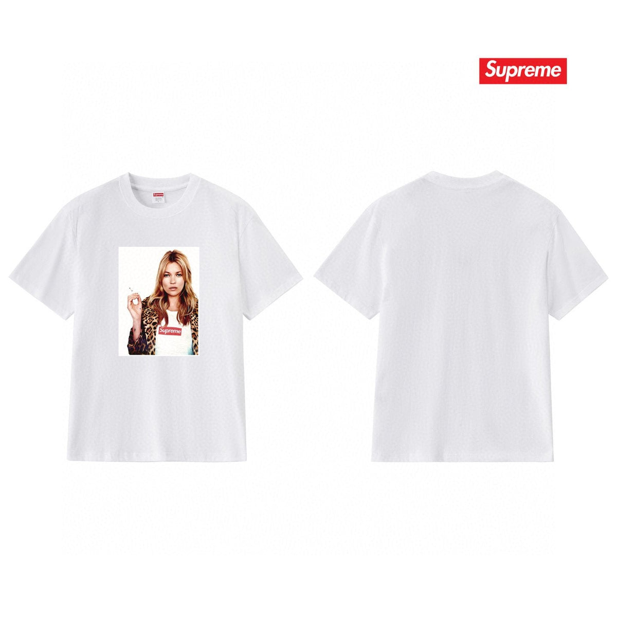 Supreme Kate Moss Portrait Graphic T-Shirt ¡ª back