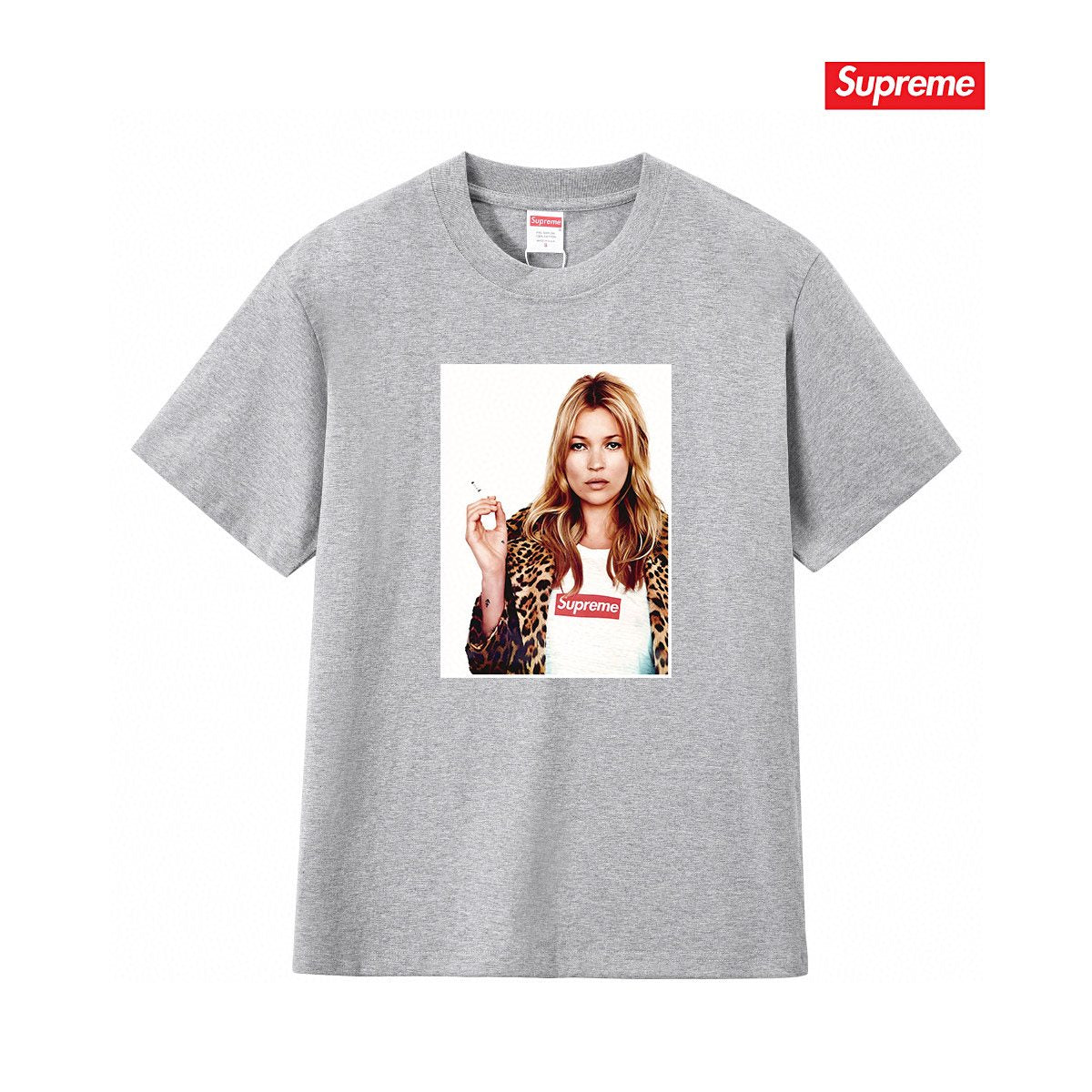 Supreme Kate Moss Portrait Graphic T-Shirt ¡ª front