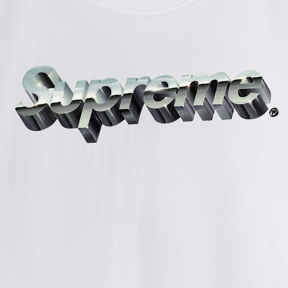 Supreme Metallic Wordmark Graphic T-Shirt ¡ª detail