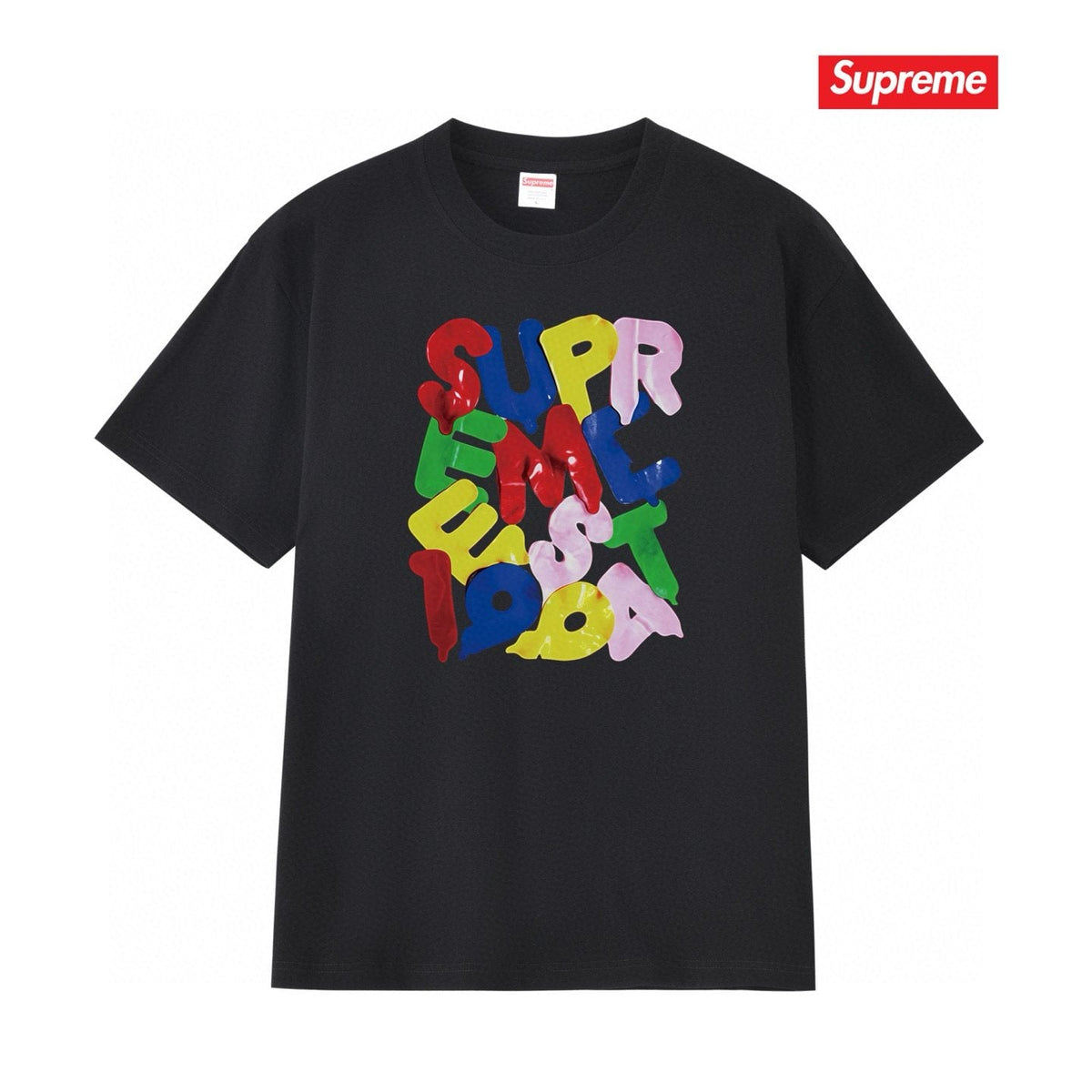 Supreme Colorful Letter Graphic T-Shirt ¡ª front