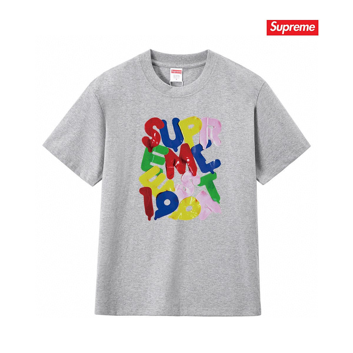 Supreme Colorful Letter Graphic T-Shirt ¡ª front