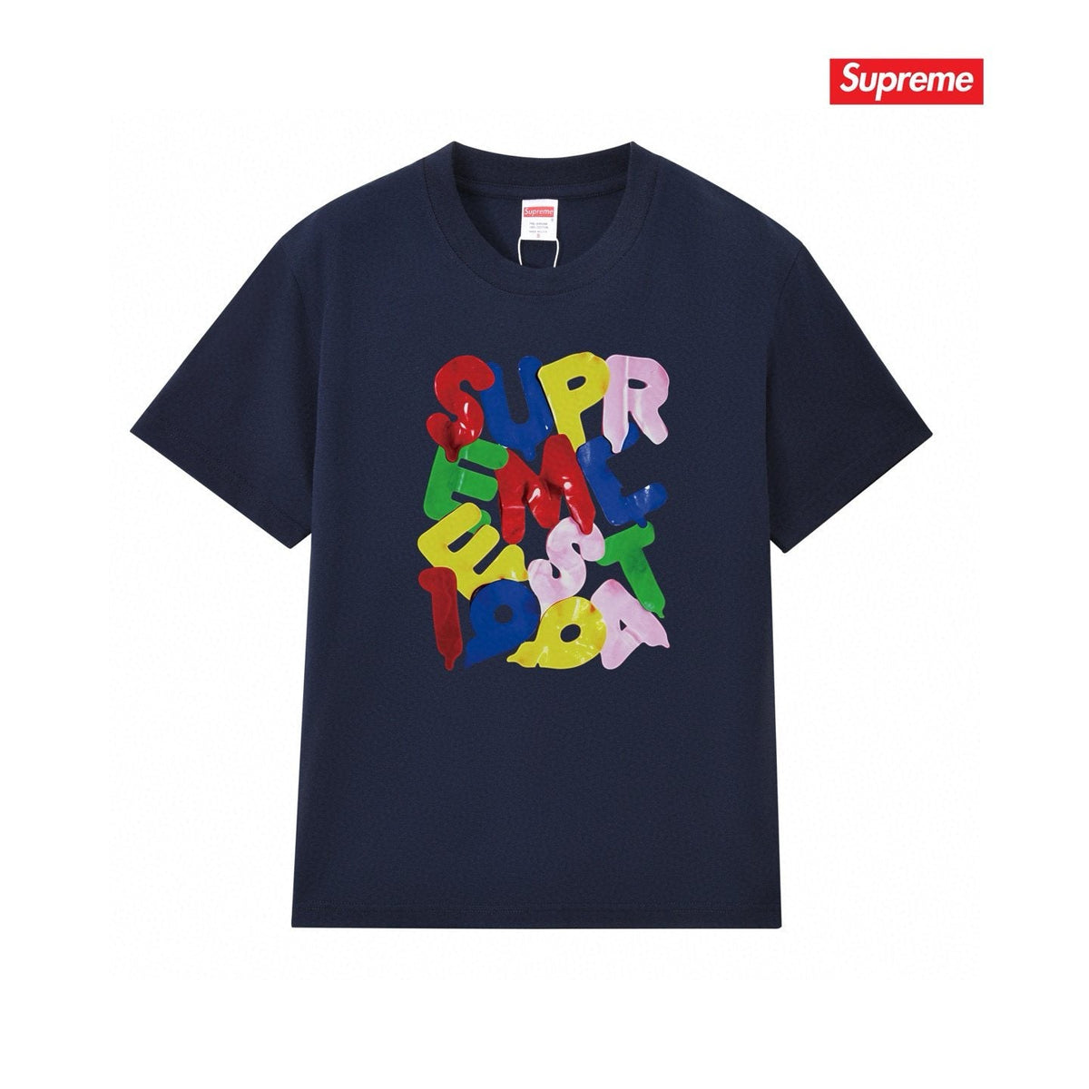 Supreme Colorful Letter Graphic T-Shirt ¡ª front