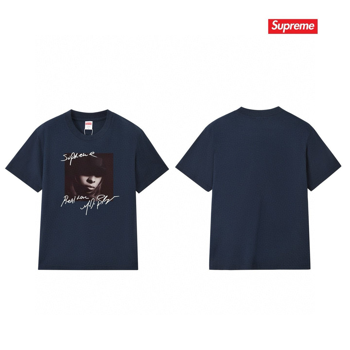 Supreme Portrait Signature Graphic T-Shirt ¡ª comparison
