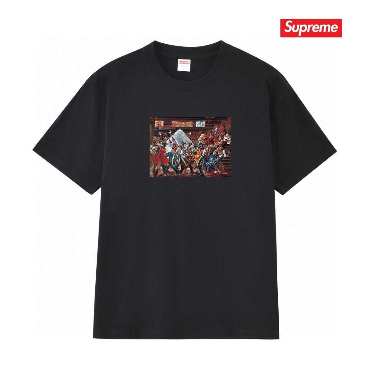 Supreme Rectangular Front Graphic T-Shirt ¡ª front