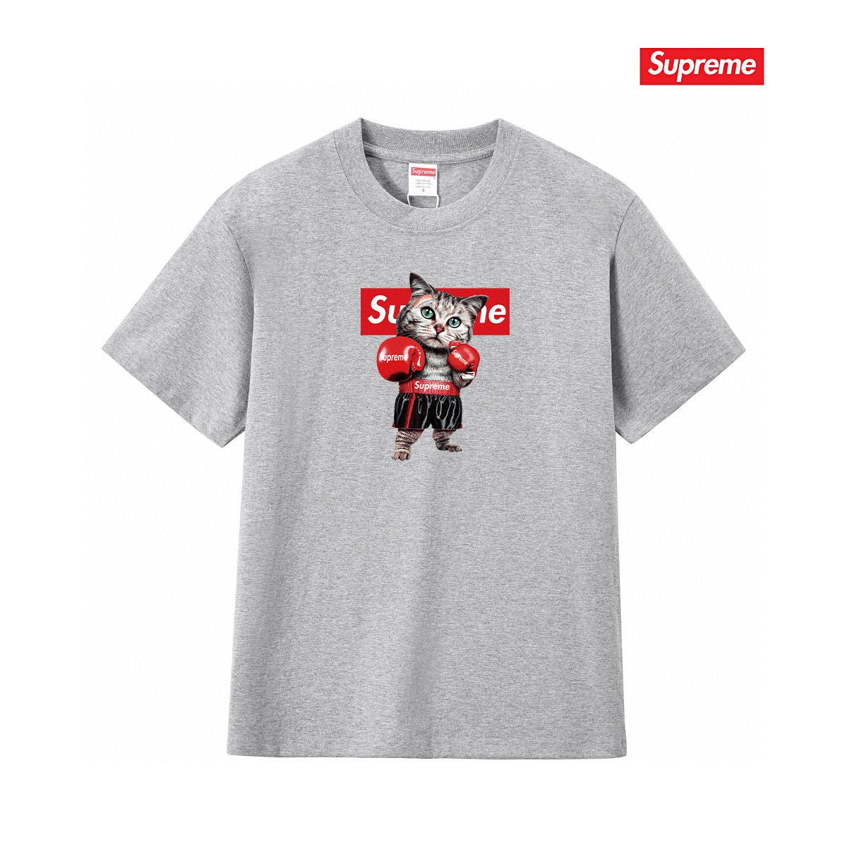 Supreme Boxing Cat Graphic T-Shirt ¡ª front