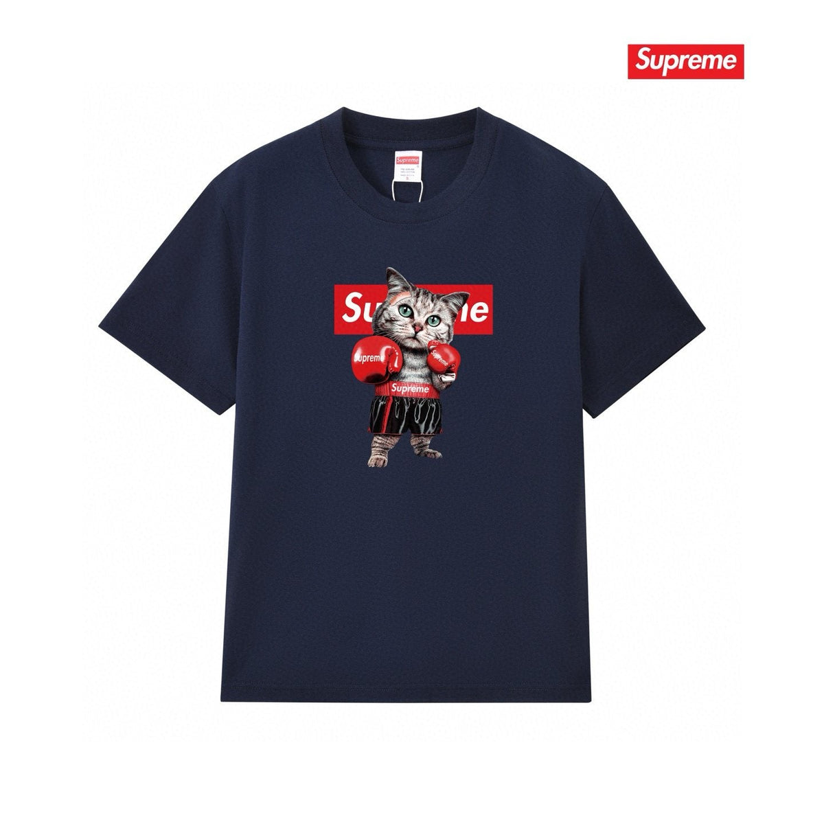 Supreme Boxing Cat Graphic T-Shirt ¡ª front