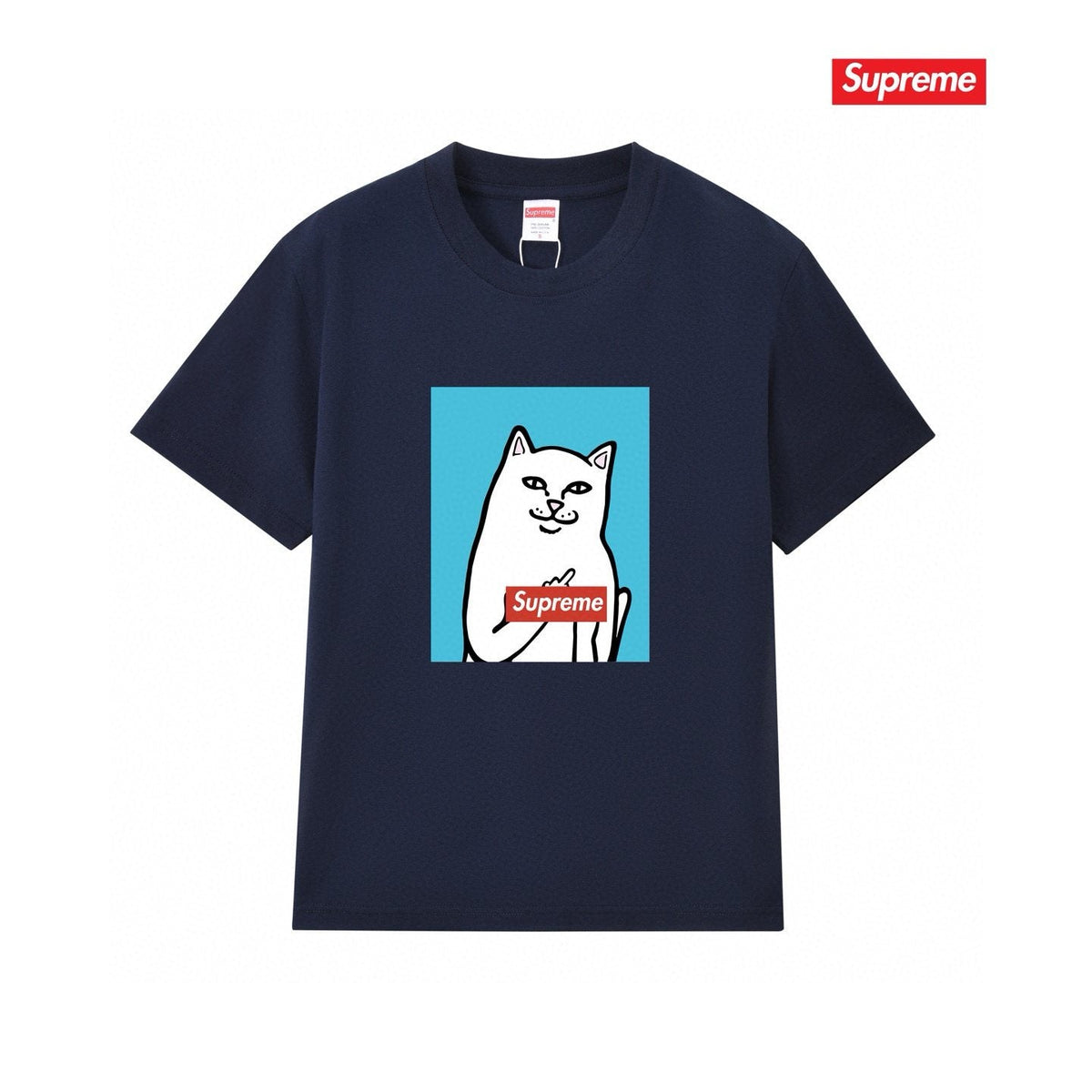 Supreme Cat Graphic Short-Sleeve T-Shirt ¡ª front