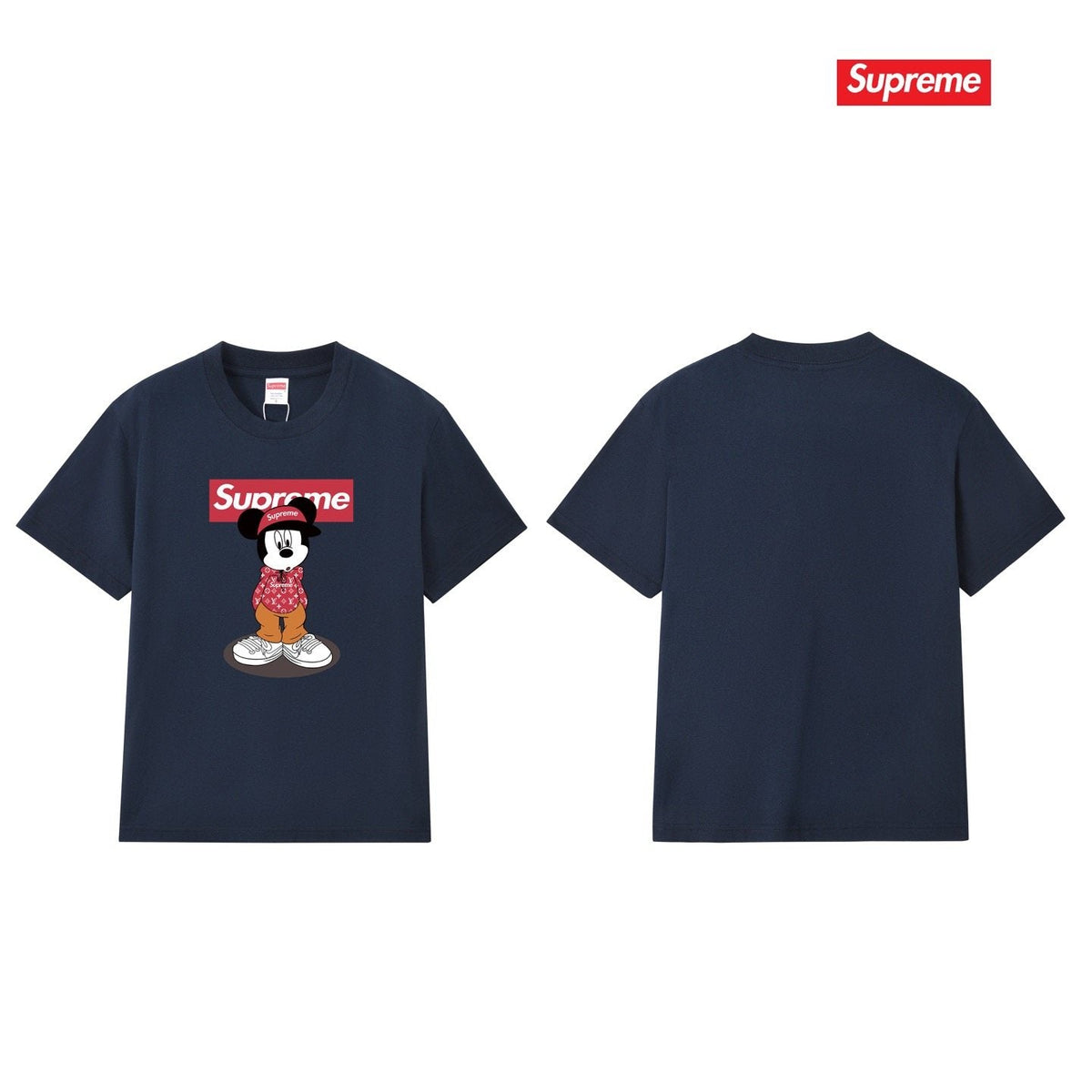 Supreme Mickey-Style Character Graphic T-Shirt ¡ª comparison