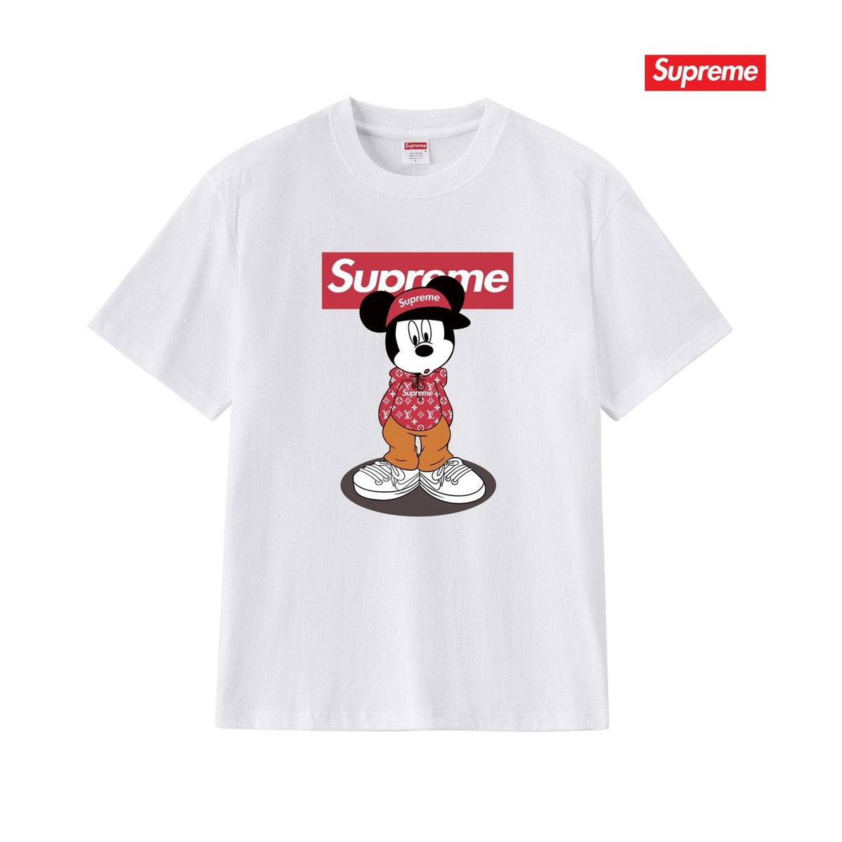 Supreme Mickey-Style Character Graphic T-Shirt ¡ª front