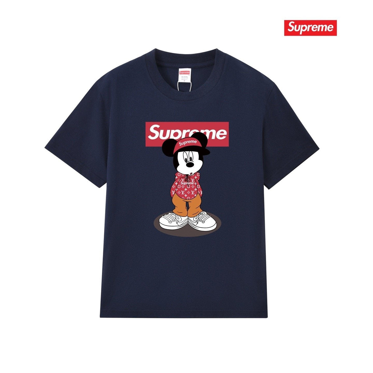 Supreme Mickey-Style Character Graphic T-Shirt ¡ª front