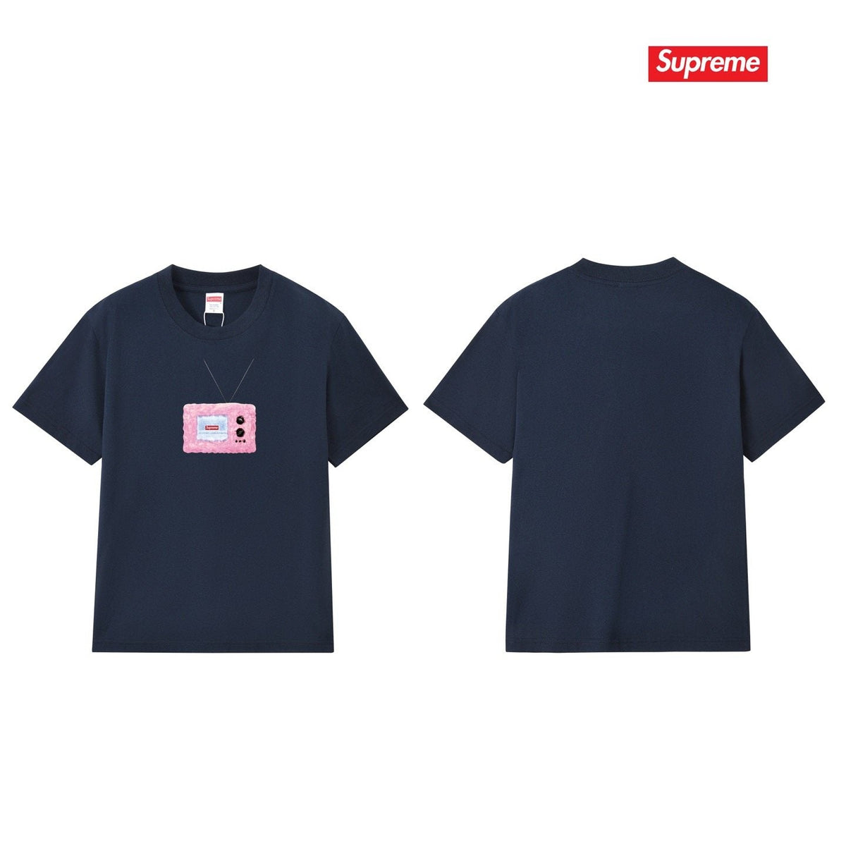 Supreme Pink TV Graphic T-Shirt ¡ª back