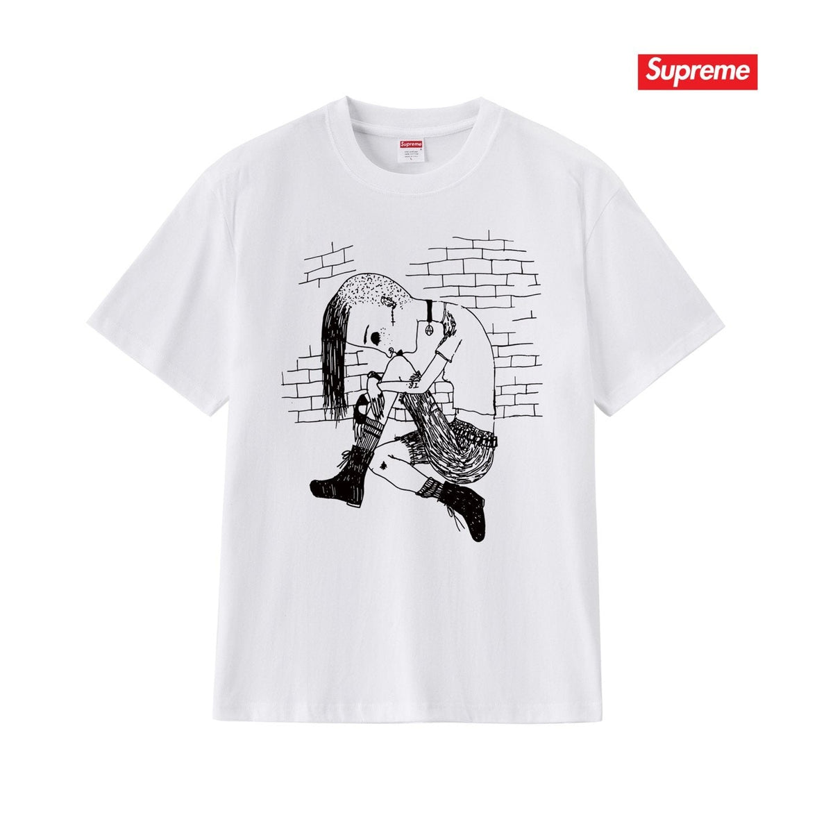 Supreme Front & Back Graphic T-Shirt ¡ª front