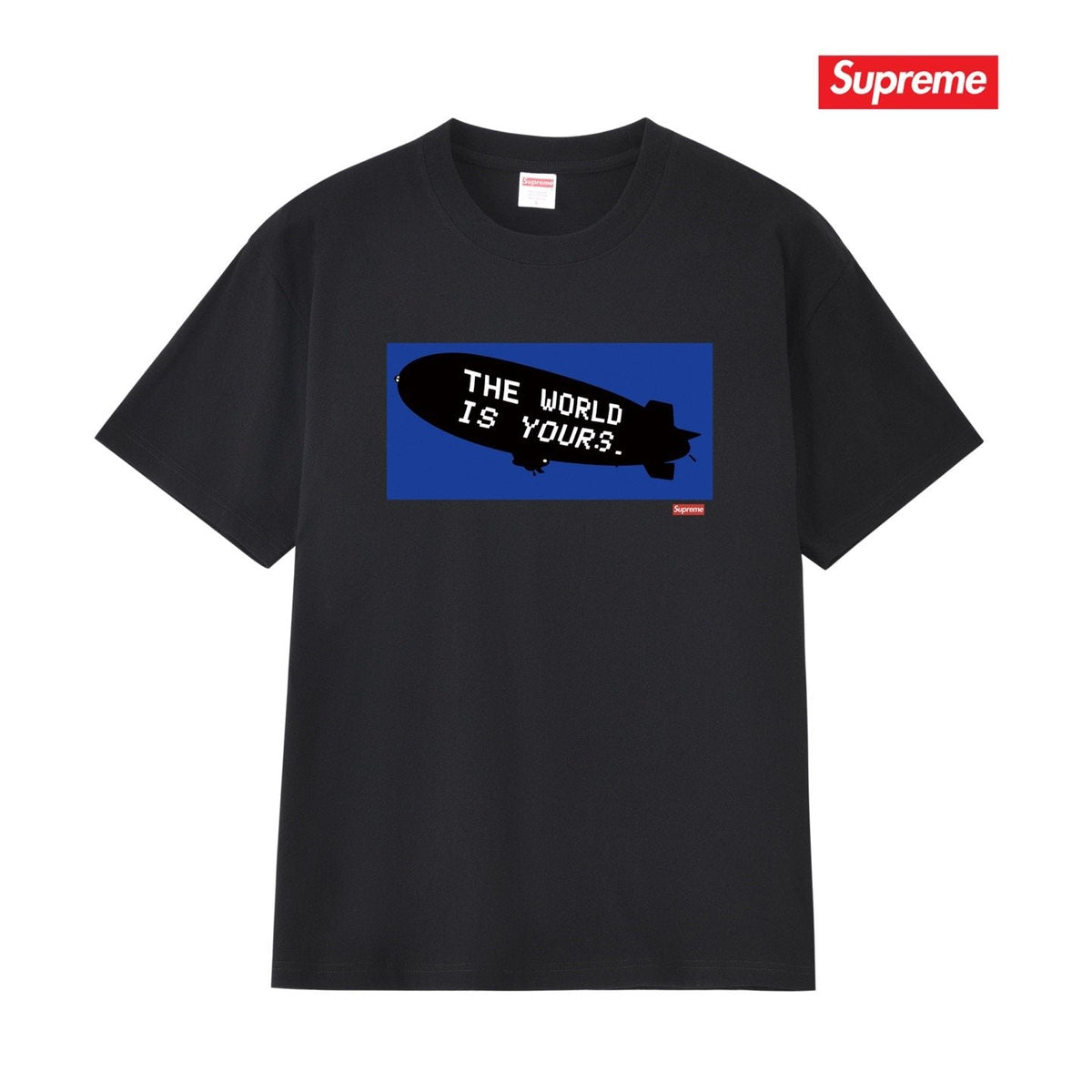 Supreme Blue Rectangle Brush Graphic T-Shirt ¡ª hero