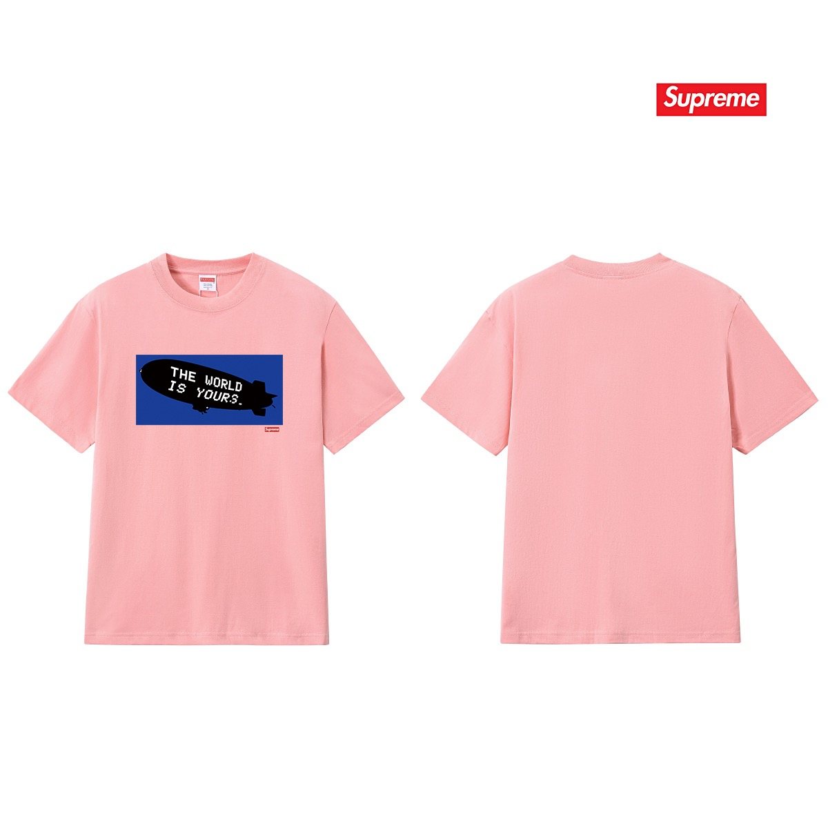 Supreme Blue Rectangle Brush Graphic T-Shirt ¡ª back