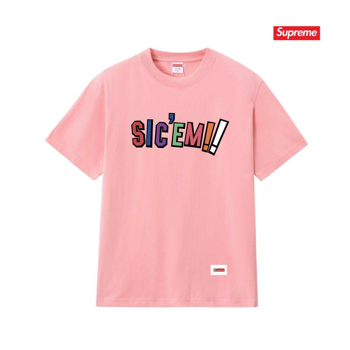 Supreme SIC'EM Street As Usual Graphic T-Shirt ¡ª front