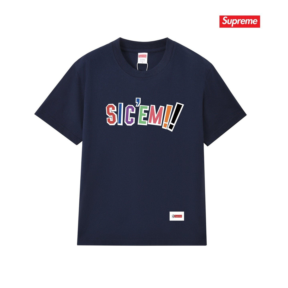 Supreme SIC'EM Street As Usual Graphic T-Shirt ¡ª front