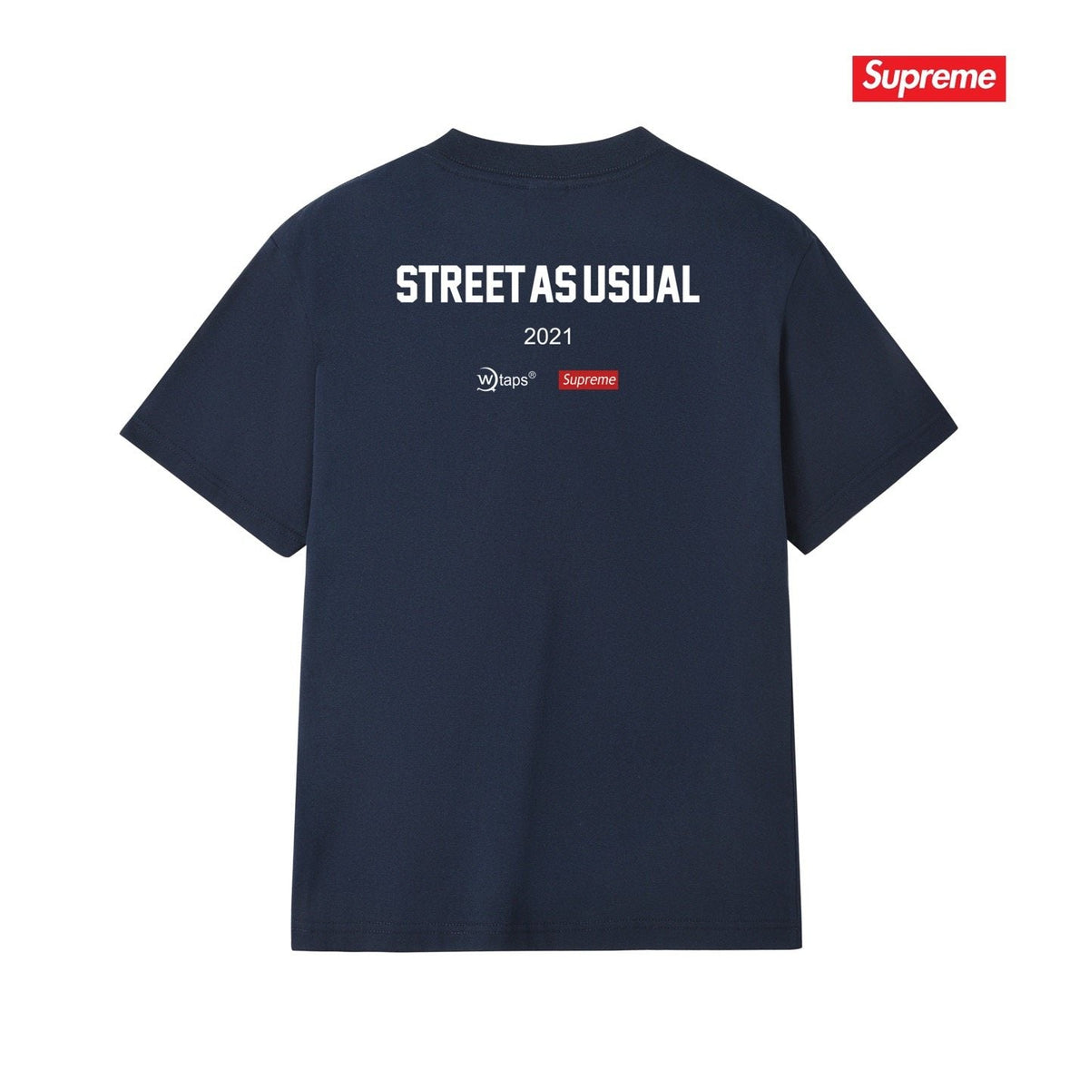 Supreme SIC'EM Street As Usual Graphic T-Shirt ¡ª back