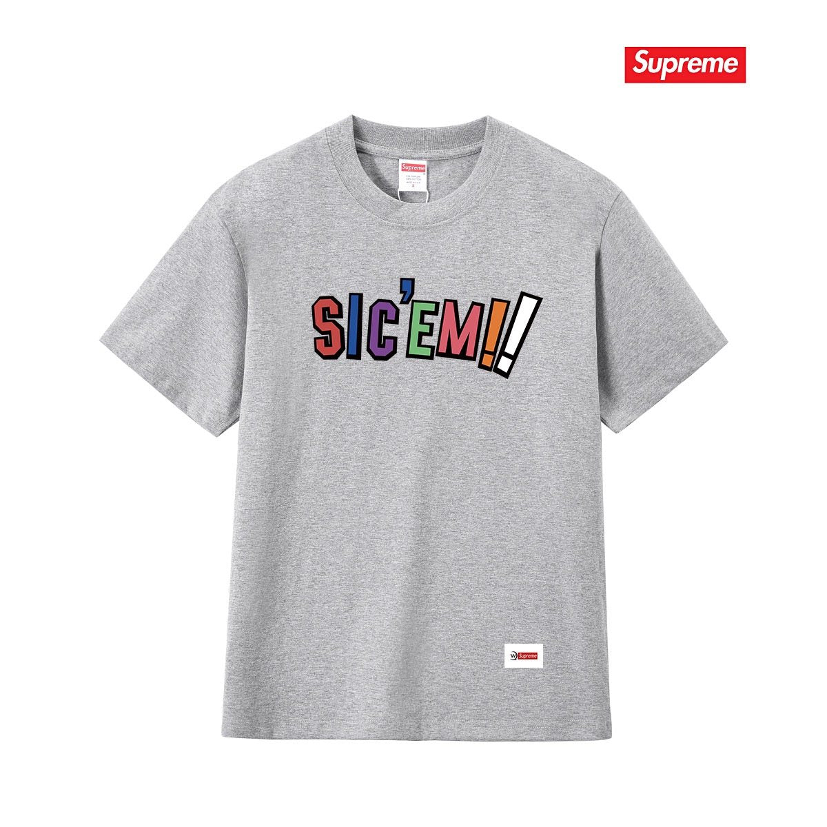 Supreme SIC'EM Street As Usual Graphic T-Shirt ¡ª front