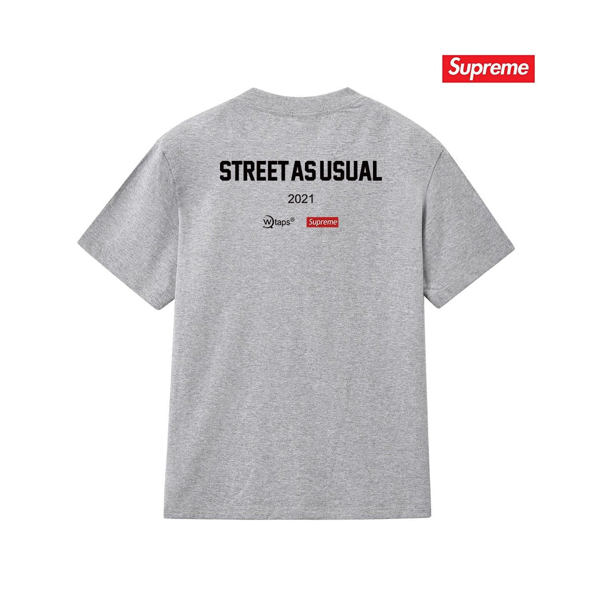 Supreme SIC'EM Street As Usual Graphic T-Shirt ¡ª back