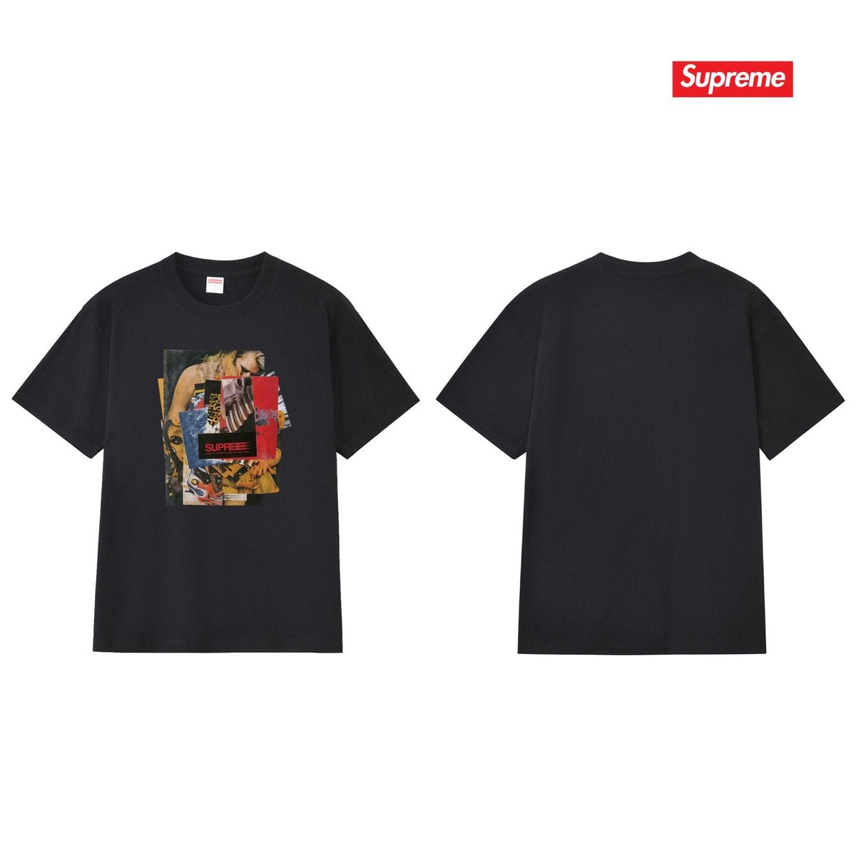 Supreme Collage Graphic Short-Sleeve T-Shirt ¡ª back