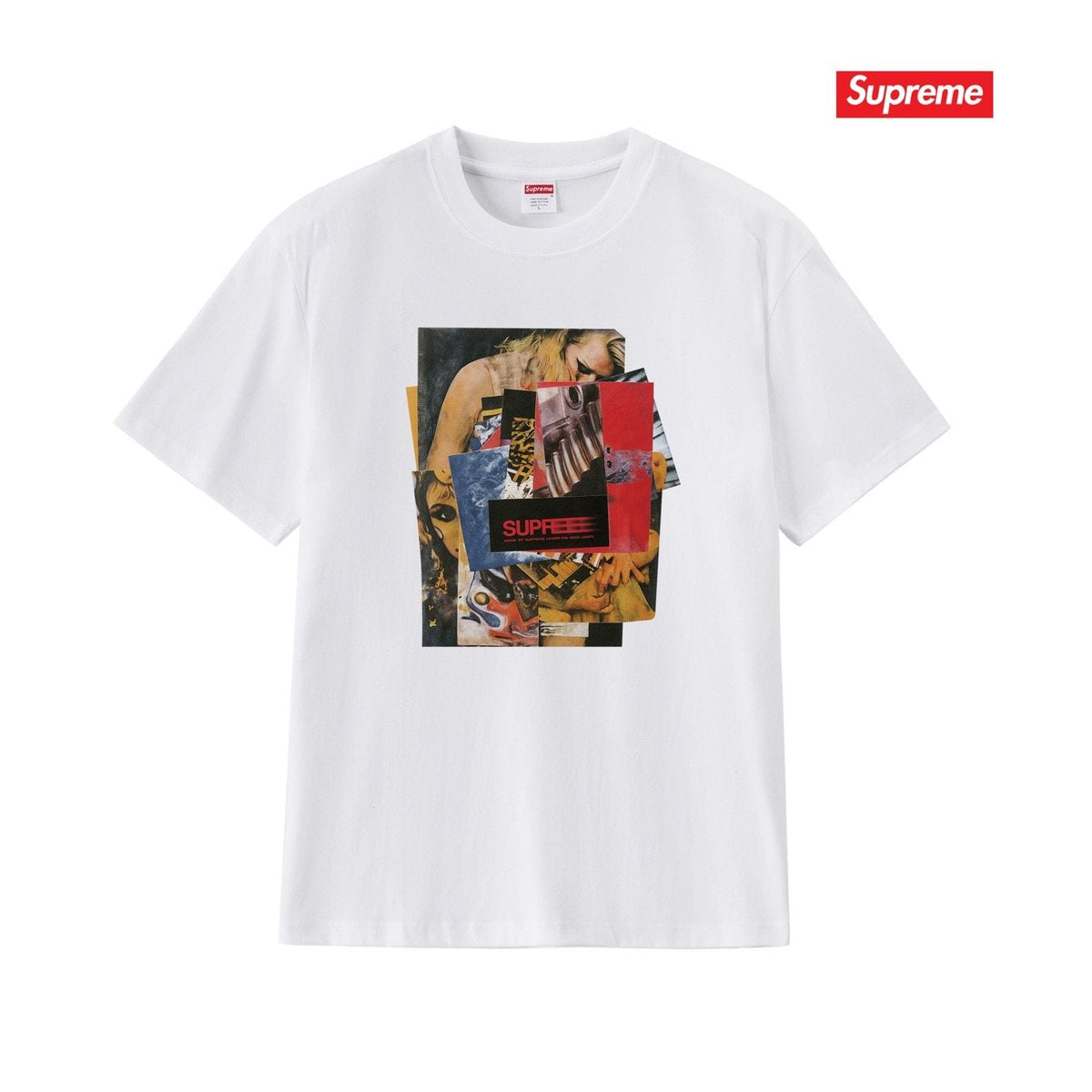 Supreme Collage Graphic Short-Sleeve T-Shirt ¡ª front